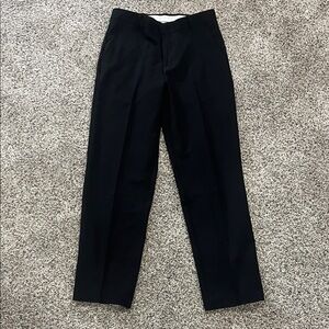 Chaps Men's Black Dress Pants - Straight Leg